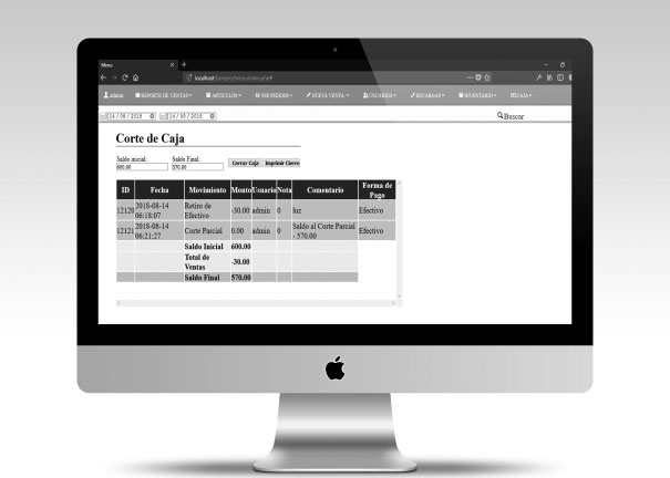 <h2>Pastelerias</h2><p><font size='4'>Sistema Control de Almacén y Punto de Venta</font></p>